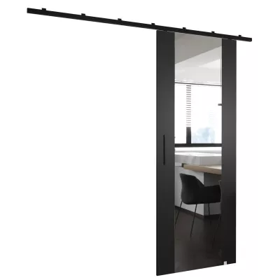Posuvné dveře se zrcadlem PERDITA 2 - 80 cm, černé