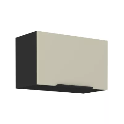 Digestořová skříňka AGAFIJA - šířka 60 cm, cashmere / černá