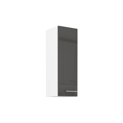 Vysoká horní skříňka LAJLA - šířka 30 cm, šedá / bílá