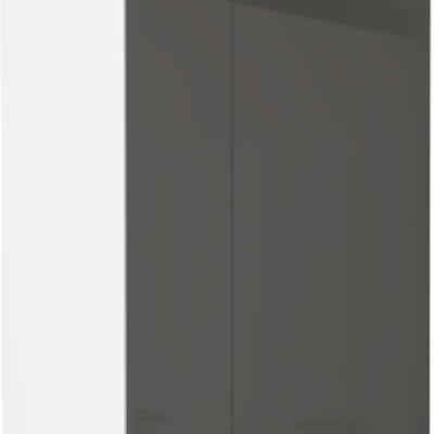 Vysoká horní skříňka LAJLA - šířka 45 cm, šedá / bílá