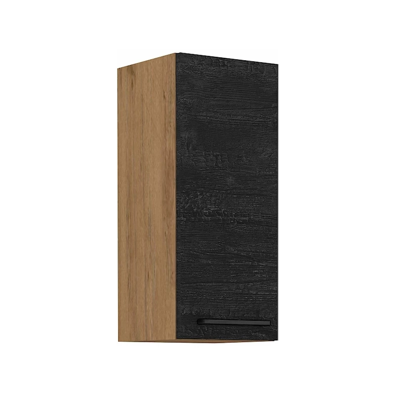 Horní kuchyňská skříňka MYRNA - šířka 30 cm, dark wood / dub lancelot