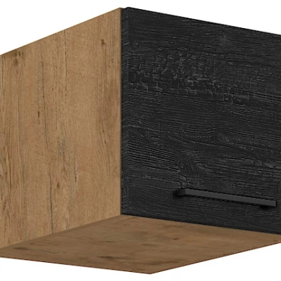Horní skříňka s výklopnými dvířky MYRNA - šířka 40 cm, dark wood / dub lancelot