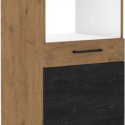 Kuchyňská skříňka na vestavnou troubu MAYRA - šířka 60 cm, dark wood / dub lancelot