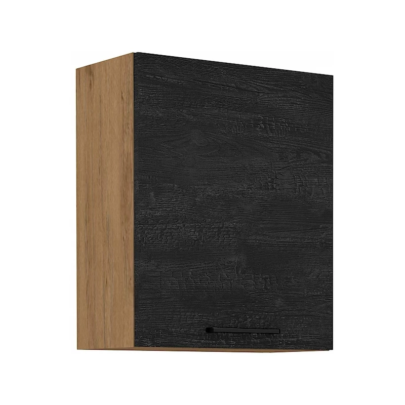 Horní kuchyňská skříňka MYRNA - šířka 60 cm, dark wood / dub lancelot