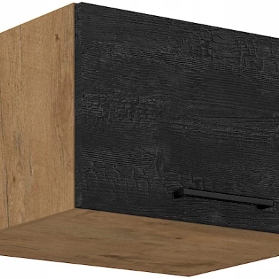 Hluboká digestořová skříňka MYRNA - šířka 60 cm, dark wood / dub lancelot
