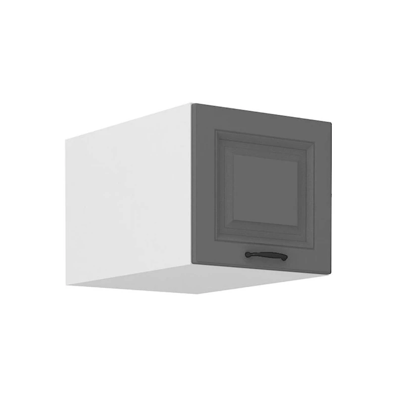Horní skříňka s výklopnými dvířky SOPHIA - šířka 40 cm, šedá / bílá