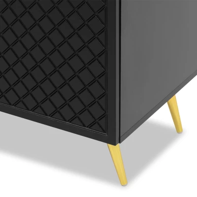 Úzký regál PINELAND - černý