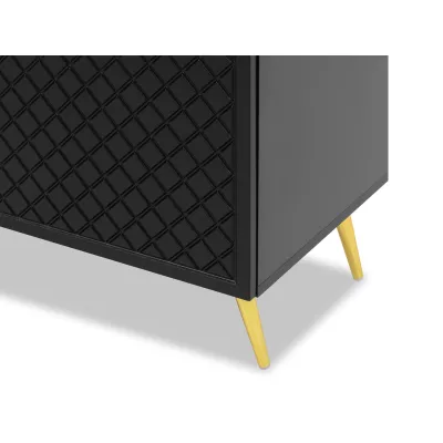 Úzký regál PINELAND - černý