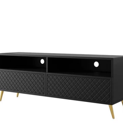 TV stolek na nožičkách PINELAND - černý