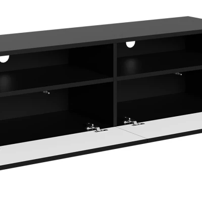 TV stolek na nožičkách PINELAND - černý