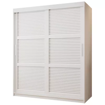 Šatní skříň MATILDA 1 - 150 cm, bílá / stříbrná