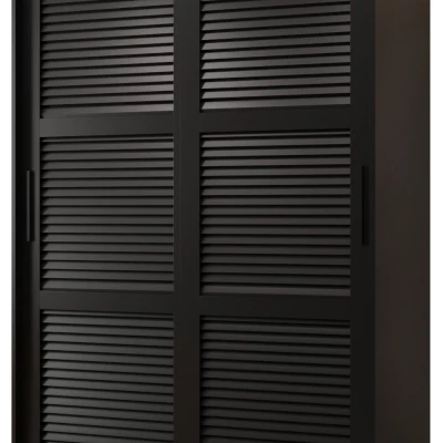 Šatní skříň MATILDA 1 - 120 cm, černá / černá