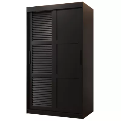 Šatní skříň MATILDA 3 - 100 cm, černá / černá
