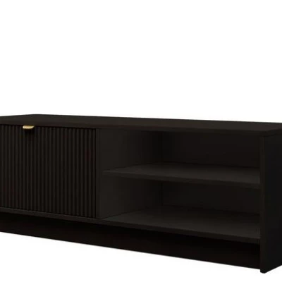 Úzký televizní stolek TABORO - černý