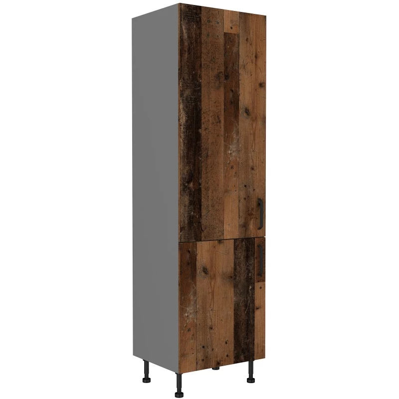 Potravinová skříňka PENKA - šířka 60 cm, old style / antracit