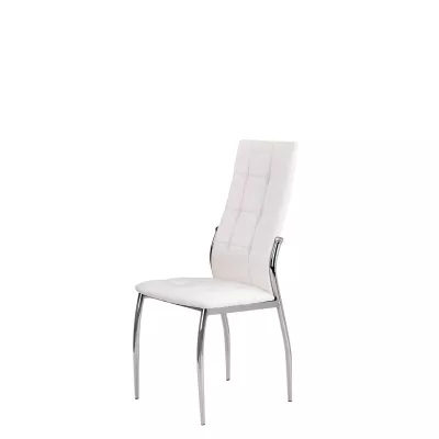 Set 4x čalouněná jídelní židle BLARNEY - bílá ekokůže