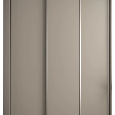 Šatní skříň INDIRA 1 - 200/45 cm, kašmír / stříbrná