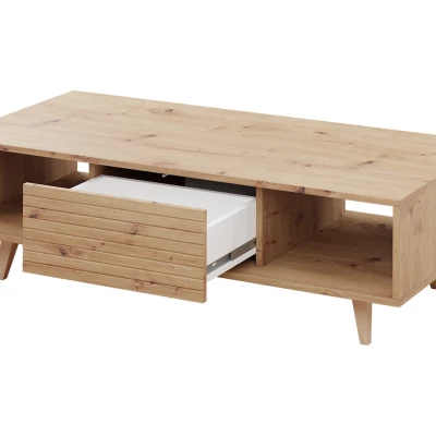 Konferenční stolek na nožkách PRESIDIO - dub artisan