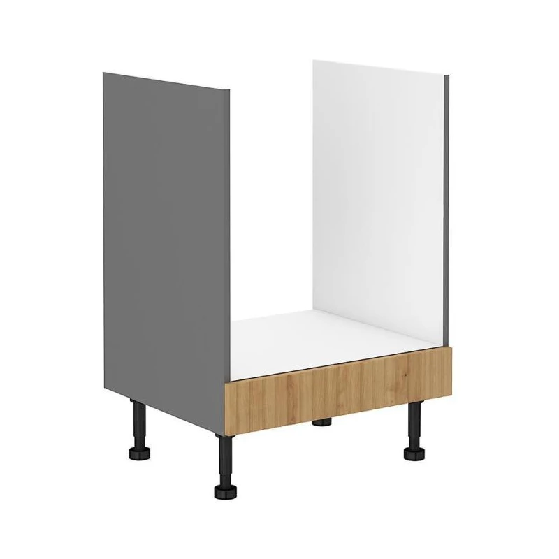 Sporáková skříňka NOMIN - šířka 60 cm, dub artisan / antracit