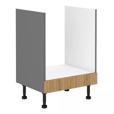 Sporáková skříňka NOMIN - šířka 60 cm, dub artisan / antracit