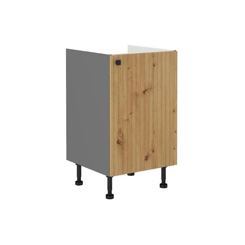 Jednodveřová dřezová skříňka NOMIN - šířka 50 cm, dub artisan / antracit