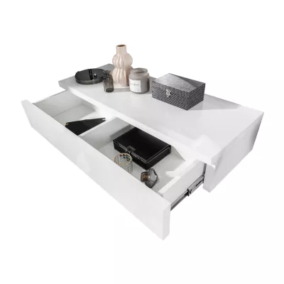 Toaletka SANCO - bílá / lesklá bílá