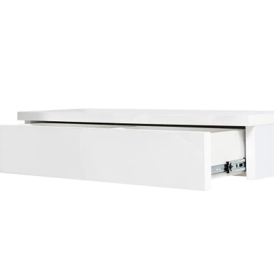 Toaletka SANCO - bílá / lesklá bílá