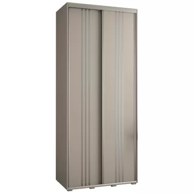 Šatní skříň INDIRA 6 - 100/45 cm, kašmír / stříbrná
