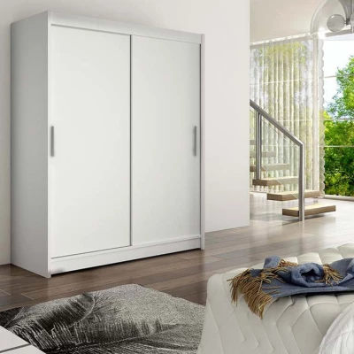 Šatní skříň s posuvnými dveřmi 150 cm ELADIO 1 - bílá