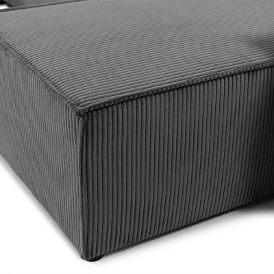 Rozkládací sedací souprava do U MILICAN - světlá šedá