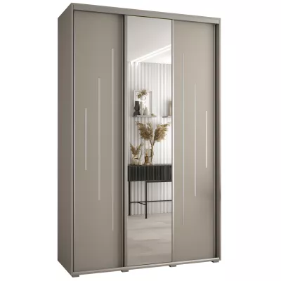 Šatní skříň INDIRA 13 - 150/45 cm, kašmír / stříbrná