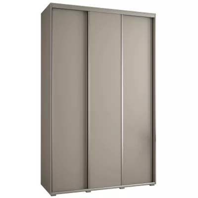 Šatní skříň INDIRA 1 - 180/60 cm, kašmír / stříbrná