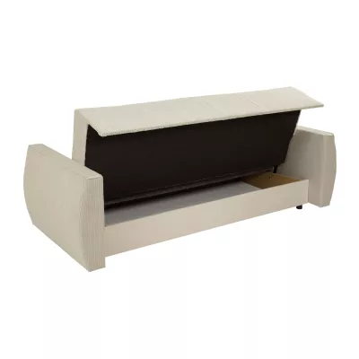 Rozkládací třímístná pohovka KILGORE - tmavá šedá