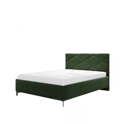 Čalouněná manželská postel s úložným prostorem 160x200 EMORIN - zelená