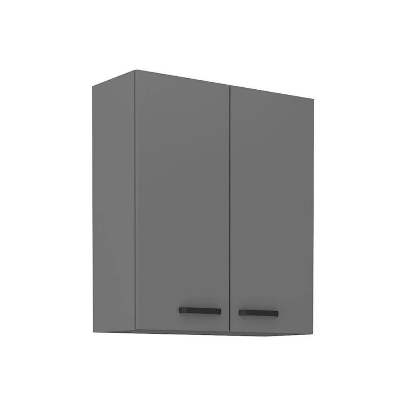 Vysoká horní skříňka NELJA - šířka 80 cm, antracit