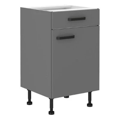 Dolní skříňka se šuplíkem NELJA - šířka 50 cm, antracit