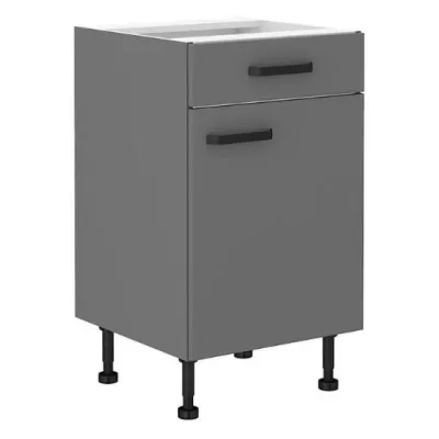 Dolní skříňka se šuplíkem NELJA - šířka 50 cm, antracit