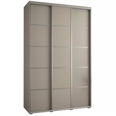 Šatní skříň INDIRA 4 - 160/60 cm, kašmír / stříbrná