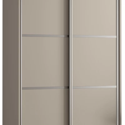 Šatní skříň INDIRA 4 - 100/60 cm, kašmír / stříbrná