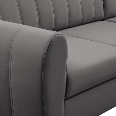 Rozkládací sedačka s úložným prostorem LAKEWAY L - zelená, levý roh