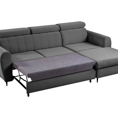 Rohová sedačka s úložným prostorem LAKEWAY MINI - indická růžová, pravý roh