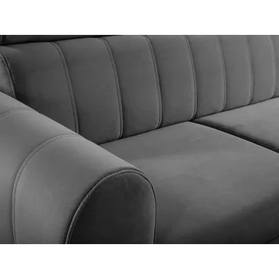 Rohová sedačka s úložným prostorem LAKEWAY MINI - šedá, levý roh