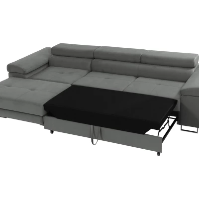 Rohová sedačka na každodenní spaní LABUS MINI - zelená, pravý roh