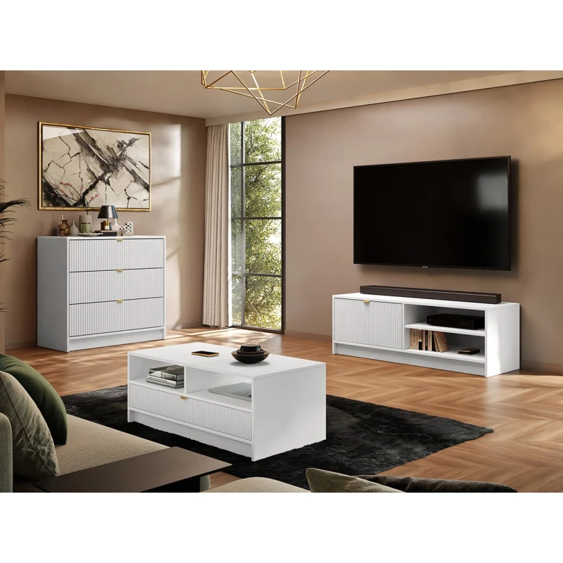 Sestava do obývacího pokoje TABORO 2 - bílá