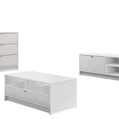 Sestava do obývacího pokoje TABORO 2 - bílá