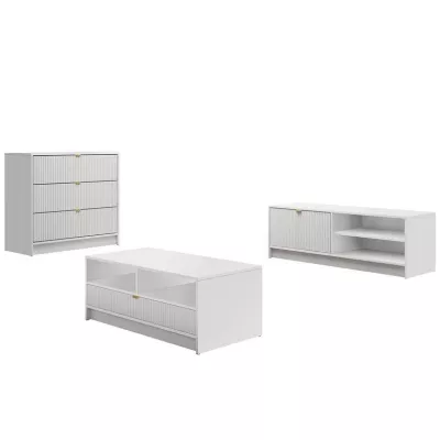 Sestava do obývacího pokoje TABORO 2 - bílá