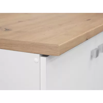 Kuchyňská linka do paneláku 180/180 cm LEVELAND - dub artisan / bílá