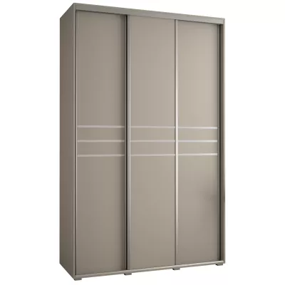 Šatní skříň INDIRA 10 - 160/60 cm, kašmír / stříbrná