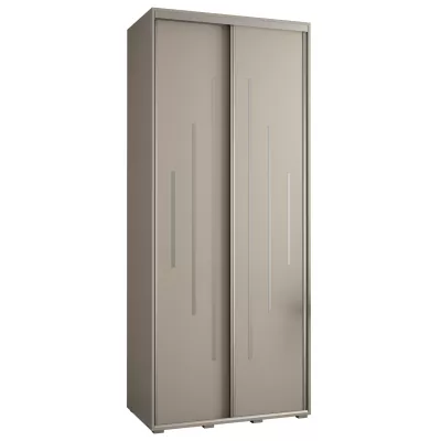 Šatní skříň INDIRA 12 - 120/60 cm, kašmír / stříbrná