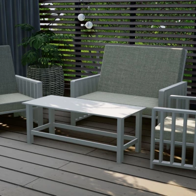 Zahradní stolek ERLA - bílý